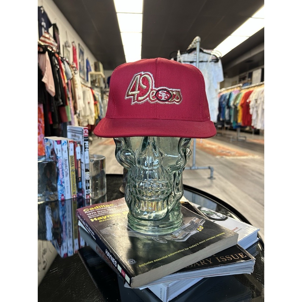 Vintage 80s 90s NFL San Francisco 49ers Red SnapBack Hat One Size